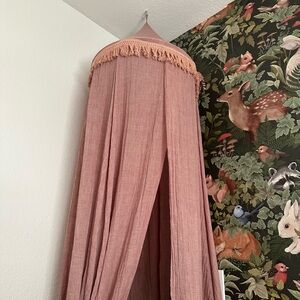 Dusty Rose Bed Canopy